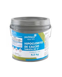 Hipoclorito de calcio tabletas 3" Aqua Klin 4.5 kg