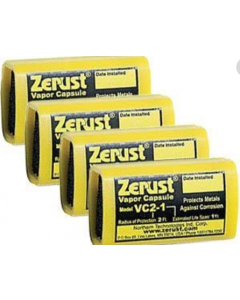 Cápsulas Zerust Excor dispensadoras de vapor para 35 ft cúbicos de protección 25 cápsulas