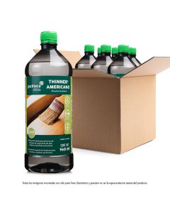 Thinner americano Pochteca Oficios (caja 12 pz de 960 ml)
