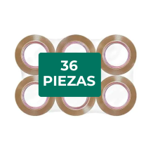 Cinta canela adhesivo hot melt, 48mm ancho x 150 m de largo 36 piezas