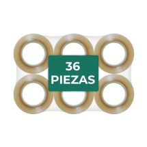 Cinta transparente , 48mm ancho x 150 m de largo 36 piezas