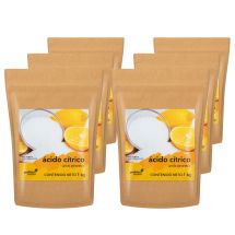 Ácido cítrico 6 bolsas de 1 kg
