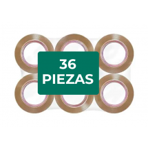 Cinta canela adhesivo hot melt, 48mm ancho x 150 m de largo 36 piezas