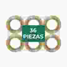 Cinta transparente , 48mm ancho x 150 m de largo 36 piezas